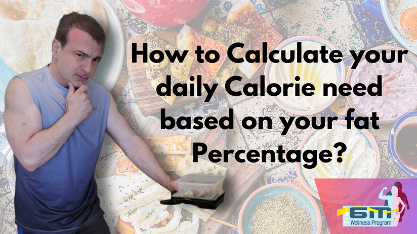 How to calculate daily calorie need based on your fat percentage